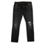 Unravel Project distressed slim fit jean pants - black