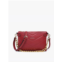 Jen & Co. womens britt puffer crossbody w/ snaps bag in red
