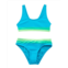 Beach Lingo colorblocked bandeau 2pc bikini set