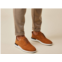 Wolf & Shepherd mens crossover longwing suede in cognac