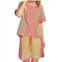 Tricot Chic drawstring shorts in pink orange multi