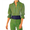 GRETCHEN SCOTT ruffle tunic in green