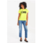Clare V. classic tee top in neon yellow