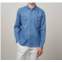 Hartford phoenix denim button down shirt in indigo blue