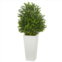 HomPlanti sweet grass artificial plant in white tower planter (indoor/outdoor)
