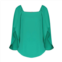 Anna Cate frances 3/4 sleeve top in billard green