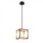 Hivvago modern led pendant light with 42 inches adjustable suspender-black