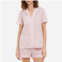 Derek Rose ledbury geometric print cotton short pajama set in pink