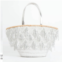 Pia Rossini delphine basket in white and silver