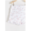 Babycottons mihori printed ruffle shorts in white