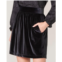 Spartina 449 gianna stretch velvet skirt in black