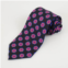 Battisti Napoli black with geometric pattern 100% silk neck tie