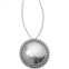 Brighton womens telluride teardrop round necklace in silver