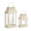 HouzBling lantern (set of 2) 10.5, 17h metal/glass