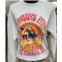 PRINCE PETER womens cowboys & music sweatshirt in grey