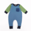 Thimble COLLECTION kids baby bamboo zipper romper in pacific colorblock