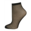 Pretty Polly womens ropenet ankle high sock in black
