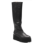 ALL BLACK high stretch flatform boot in black