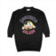 Moschino Couture nwt black crewneck logo sweatshirt dress