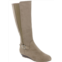 Masseys cara womens faux suede pull on knee-high boots