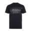 Z Zegna men rubberized logo short sleeve crew neck cotton t-shirt in black