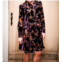 DEAR JOHN DENIM katie imperial floral velvet dress in purple