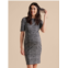 A Pea in the Pod textured ponte maternity dress