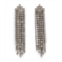 Clare V. layered cupchain statement earring in silver