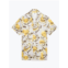 Wax London mens didcot shirt in light distorted floral