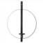 RAZ Imports 20.75 circular wall mount candle sconce in black