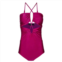 PatBo women adjustable strap one piece swimsuit in bright pink fuchsia