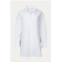 Nap oversized cotton-blend shirt in white