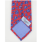 Battisti Napoli red with paisley pattern 100% silk neck tie