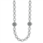 Brighton womens interlock knot link necklace in silver