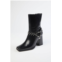 THE KOOPLES heeled boots with removable jewel in black
