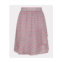 ESQUALO volant mini skirt in pink multi