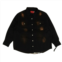 424 ON FAIRFAX distressed workwear denim shirt - black