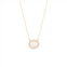 Adornia Fine adornia moonstone halo necklace 14k gold vermeil