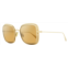 Omega womens square sunglasses om0017h 33g gold 54mm
