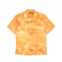 Nahmias orange miracle tie dye silk button down shirt
