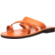 Jerusalem Sandals the good shepherd slide sandal in orange