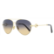 Omega womens pilot sunglasses om0031h 32w gold/blue 61mm