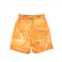 Nahmias orange miracle tie dye silk shorts