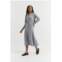 Chinti & Parker UK grey recycled merino and cashmere dress