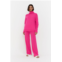 Chinti & Parker UK fuchsia cashmere wide-leg pants