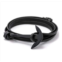 Stephen Oliver black plated anchor wrap leather bracelet