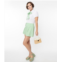 Smak Parlour green & white gingham pleated shorts