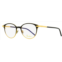 Pomellato womens oval eyeglasses pm0055o 001 black/gold 50mm