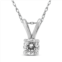 The Eternal Fit 1/2 carat diamond solitaire pendant in 10k white gold