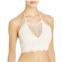 MINKPINK dreamweaver crochet crop bikini top in white